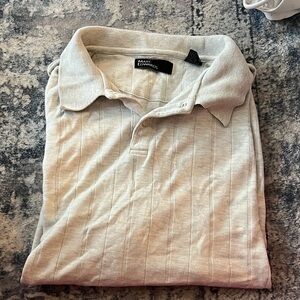 Men's Cream Casual Button Down Shirt